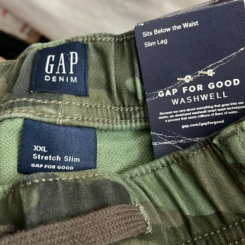 GAP DENIN High Stretch Slim Boys Camuflado Pant‎ Sz XXL (14 16)
